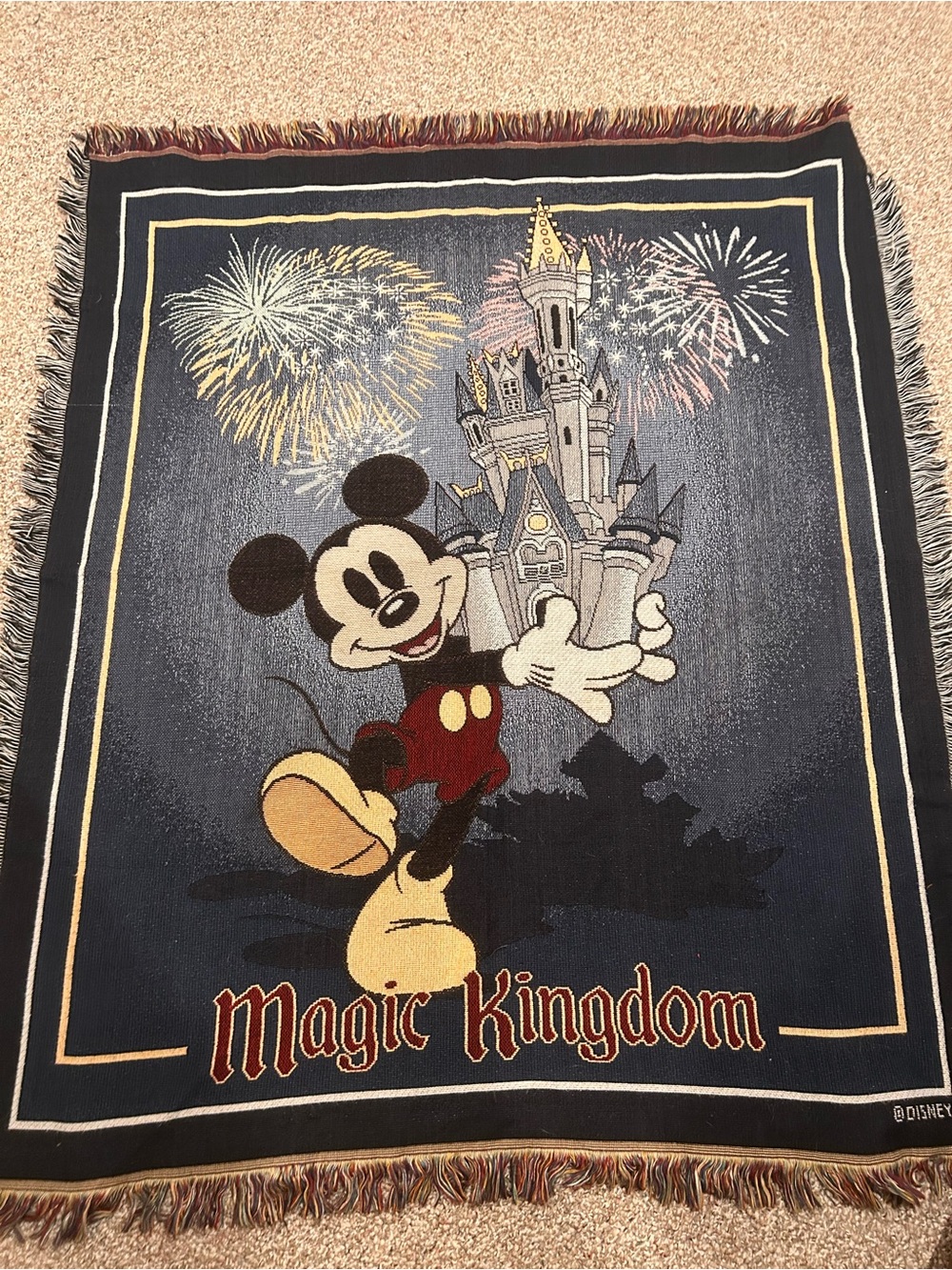 Disney Mickey Mouse Magic Kingdom Blanket